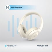 Powerology Hybrid Wireless On Ear Headset Cream - PWLAU016-CM