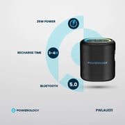 Powerology Bluetooth Speaker Black - PWLAU011