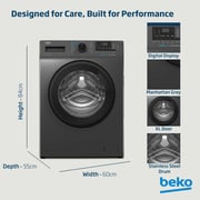 Beko WCV7612UMG FrontLoad Washer 7KG GRY