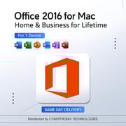 Microsoft Office 2016 for Mac Home & Business Lifetime Subscription for 1 Device Digital License