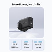 Ugreen Dual Port Wall Charger Black - X227-45304
