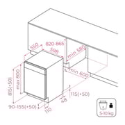 Teka Built In Fully Integrated Dishwasher - DFI 76960
