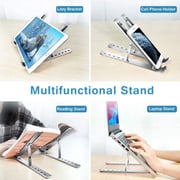Trands Metallic Laptop Stand Silver - TR-LS021