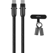 Trands USB-C To USB-C Cable 1.2m Black - TR-CA1685