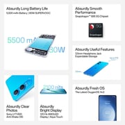 OnePlus Nord CE4 Lite 5G 256GB 8GB RAM Mega Blue Dual Sim Smartphone - CPH2619 Indian Version