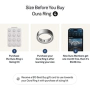 Oura Ring 4 Smart Ring Size 14 Silver - JZ90-54217-14