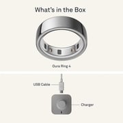 Oura Ring 4 Smart Ring Size 14 Silver - JZ90-54217-14