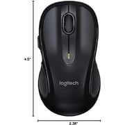 Logitech M510 Wireless Ambidextrous Mouse Black - 910-001822