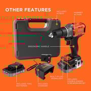 Black and Decker Cordless Hammer Drill - BD-BCD383D2XK-GB