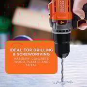 Black and Decker Cordless Hammer Drill - BD-BCD383D2XK-GB