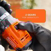 Black and Decker Cordless Hammer Drill - BD-BCD383D2XK-GB