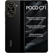 Xiaomi Poco C71 4G 128GB 4GB RAM Black Dual Sim Smartphone - 25028PC03G - International Version