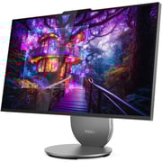 Lenovo Yoga 27IAH10 All-in-One (2025) Desktop - 2nd Series / Intel Core Ultra 9-285H / 27inch QHD / 1TB SSD / 32GB RAM / 6GB NVIDIA GeForce RTX 4050 Graphics / Windows 11 Pro / English & Arabic Keyboard / Luna Grey / Middle East Version - [F0J2001UAX]