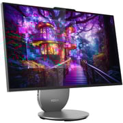 Lenovo Yoga 27IAH10 All-in-One (2025) Desktop - 2nd Series / Intel Core Ultra 9-285H / 27inch QHD / 1TB SSD / 32GB RAM / Shared Intel Arc 140T Graphics / Windows 11 Home / English & Arabic Keyboard / Luna Grey / Middle East Version - [F0J2001SAX}