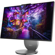 Lenovo Yoga 27IAH10 All-in-One (2025) Desktop - 2nd Series / Intel Core Ultra 9-285H / 27inch QHD / 1TB SSD / 32GB RAM / Shared Intel Arc 140T Graphics / Windows 11 Home / English & Arabic Keyboard / Luna Grey / Middle East Version - [F0J2001SAX}