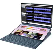 Lenovo Yoga Book 9 14IAH10 2-in-1 Convertible (2025) Laptop - 2nd Series / Intel Core Ultra 9-285H / 14inch 2.8K / 1TB SSD / 32GB RAM / Shared Intel Arc 140T / Windows 11 Home / English & Arabic Keyboard / Tidal Teal / Middle East Version - [83KJ000LAX]