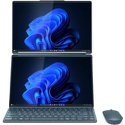 Lenovo Yoga Book 9 14IAH10 2-in-1 Convertible (2025) Laptop - 2nd Series / Intel Core Ultra 9-285H / 14inch 2.8K / 1TB SSD / 32GB RAM / Shared Intel Arc 140T / Windows 11 Home / English & Arabic Keyboard / Tidal Teal / Middle East Version - [83KJ000LAX]