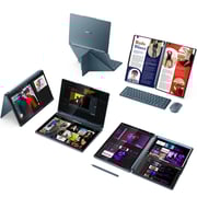 Lenovo Yoga Book 9 14IAH10 2-in-1 Convertible (2025) Laptop - 2nd Series / Intel Core Ultra 9-285H / 14inch 2.8K / 1TB SSD / 32GB RAM / Shared Intel Arc 140T / Windows 11 Home / English & Arabic Keyboard / Tidal Teal / Middle East Version - [83KJ000LAX]