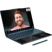 Lenovo Yoga Book 9 14IAH10 2-in-1 Convertible (2025) Laptop - 2nd Series / Intel Core Ultra 9-285H / 14inch 2.8K / 1TB SSD / 32GB RAM / Shared Intel Arc 140T / Windows 11 Home / English & Arabic Keyboard / Tidal Teal / Middle East Version - [83KJ000LAX]