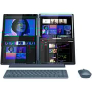 Lenovo Yoga Book 9 14IAH10 2-in-1 Convertible (2025) Laptop - 2nd Series / Intel Core Ultra 9-285H / 14inch 2.8K / 1TB SSD / 32GB RAM / Shared Intel Arc 140T / Windows 11 Home / English & Arabic Keyboard / Tidal Teal / Middle East Version - [83KJ000LAX]