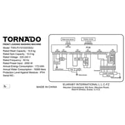 Tornado Front Load Washing Machine 10 kg - TWX-FV1012GOSSU