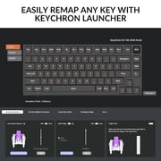 Keychron Q1 HE QMK Wireless Arabic Mechanical Keyboard Carbon Black - Q1H-M1-AR