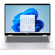 HP OmniBook 5 Flip 2-in-1 Convertible (2024) Laptop - 1st Series / Intel Core 7-150U / 14inch 2K / 512GB SSD / 16GB RAM / Shared Intel Graphics / Windows 11 Home / English Keyboard / Glacier Silver / International Version - [14-FP0023DX]