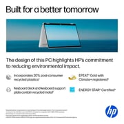 HP OmniBook 5 Flip 2-in-1 Convertible (2024) Laptop - 1st Series / Intel Core 7-150U / 14inch 2K / 512GB SSD / 16GB RAM / Shared Intel Graphics / Windows 11 Home / English Keyboard / Glacier Silver / International Version - [14-FP0023DX]
