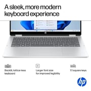 HP OmniBook 5 Flip 2-in-1 Convertible (2024) Laptop - 1st Series / Intel Core 7-150U / 14inch 2K / 512GB SSD / 16GB RAM / Shared Intel Graphics / Windows 11 Home / English Keyboard / Glacier Silver / International Version - [14-FP0023DX]