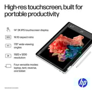 HP OmniBook 5 Flip 2-in-1 Convertible (2024) Laptop - 1st Series / Intel Core 7-150U / 14inch 2K / 512GB SSD / 16GB RAM / Shared Intel Graphics / Windows 11 Home / English Keyboard / Glacier Silver / International Version - [14-FP0023DX]