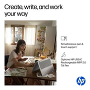 HP OmniBook 5 Flip 2-in-1 Convertible (2024) Laptop - 1st Series / Intel Core 7-150U / 14inch 2K / 512GB SSD / 16GB RAM / Shared Intel Graphics / Windows 11 Home / English Keyboard / Glacier Silver / International Version - [14-FP0023DX]