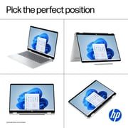 HP OmniBook 5 Flip 2-in-1 Convertible (2024) Laptop - 1st Series / Intel Core 7-150U / 14inch 2K / 512GB SSD / 16GB RAM / Shared Intel Graphics / Windows 11 Home / English Keyboard / Glacier Silver / International Version - [14-FP0023DX]