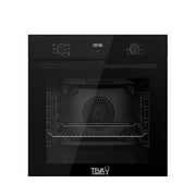 Teva Built-in Electric Oven 60 Cm, 82 Liter, Digital, Black - QBPRM 633 CS