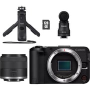 Canon EOS R50 V Mirrorless Camera Black + RF S14-30mm PZ Content Creator Kit