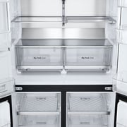 LG InstaView 681L Side By Side Refrigerator, Smart Inverter Black/Steel, GR-X34FFCAB 