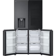 LG InstaView 681L Side By Side Refrigerator, Smart Inverter Black/Steel, GR-X34FFCAB 