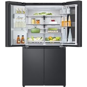 LG InstaView 681L Side By Side Refrigerator, Smart Inverter Black/Steel, GR-X34FFCAB 