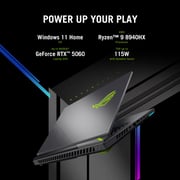 Asus ROG Strix G16 Gaming (2025) Laptop - AMD Ryzen 9-8940HX / 16inch WQXGA / 1TB SSD / 16GB RAM / 8GB NVIDIA GeForce RTX 5060 Graphics / Windows 11 Home / English & Arabic Keyboard / Eclipse Gray / Middle East Version - [G614PM-G161W]