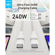 Anker USB-C To USB-C Cable 0.9m White - A82E2H21