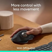 Logitech MX Ergo S Plus Bluetooth Wireless Trackball Mouse Graphite - 910-007247