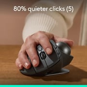 Logitech MX Ergo S Plus Bluetooth Wireless Trackball Mouse Graphite - 910-007247