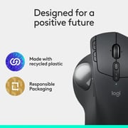 Logitech MX Ergo S Plus Bluetooth Wireless Trackball Mouse Graphite - 910-007247