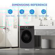 Midea Front Load Washer 8 kg - MF110W80B/T-GCC