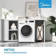Midea Front Load Washer 8 kg - MF110W80B/W-GCC
