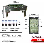 Sparnod Fitness Foosball Table - 138x90cm, MDF Wood, Foldable Design