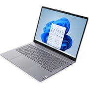 Lenovo ThinkBook 14 Gen 8 (2025) AI PC - 2nd Series / Intel Core Ultra 7-255H / 14inch WUXGA / 1TB SSD / 16GB RAM / Shared Intel Arc 140T Graphics / Windows 11 Pro / English & Arabic Keyboard / Arctic Grey / Middle East Version - [21SJ006GGR]