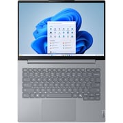 Lenovo ThinkBook 14 Gen 8 (2025) AI PC - 2nd Series / Intel Core Ultra 7-255H / 14inch WUXGA / 1TB SSD / 16GB RAM / Shared Intel Arc 140T Graphics / Windows 11 Pro / English & Arabic Keyboard / Arctic Grey / Middle East Version - [21SJ006GGR]