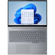 Lenovo ThinkBook 16 Gen 8 (2025) AI PC - 2nd Series / Intel Core Ultra 7-255H / 16inch WUXGA / 1TB SSD / 16GB RAM / Shared Intel Arc 140T Graphics / Windows 11 Pro / English & Arabic Keyboard / Arctic Grey / Middle East Version - [21SK001GGR]
