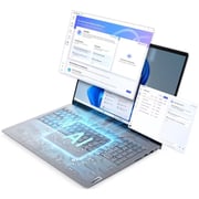 Lenovo ThinkBook 16 Gen 8 (2025) AI PC - 2nd Series / Intel Core Ultra 7-255H / 16inch WUXGA / 1TB SSD / 16GB RAM / Shared Intel Arc 140T Graphics / Windows 11 Pro / English & Arabic Keyboard / Arctic Grey / Middle East Version - [21SK001GGR]