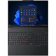 Lenovo ThinkPad E16 Gen 3 (2025) AI PC - 2nd Series / Intel Core Ultra 7-255H / 16inch WUXGA / 512GB SSD / 16GB RAM / Shared Intel Arc 140T Graphics / Windows 11 Pro / English & Arabic Keyboard / Black / Middle East Version - [21SR001EGR]